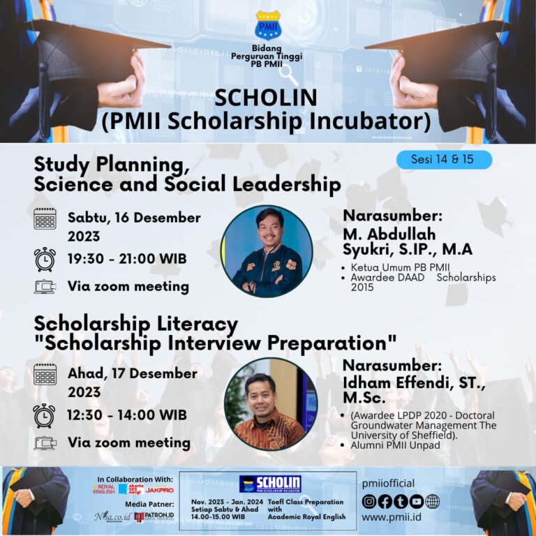 SCHOLIN Sesi ke-14 “Membekali Pemimpin Masa Depan dengan Fokus Perencanaan Belajar dan Kepemimpinan Sains dan Sosial”