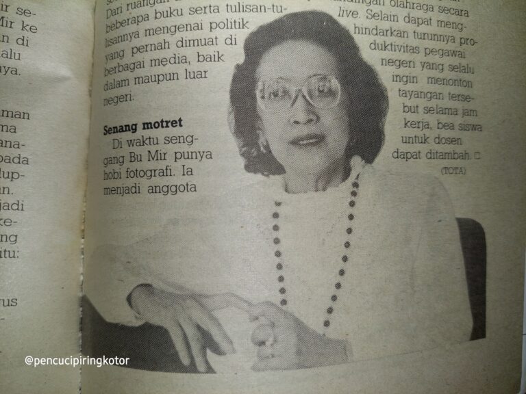 Resep Pergulatan Miriam Budiardjo