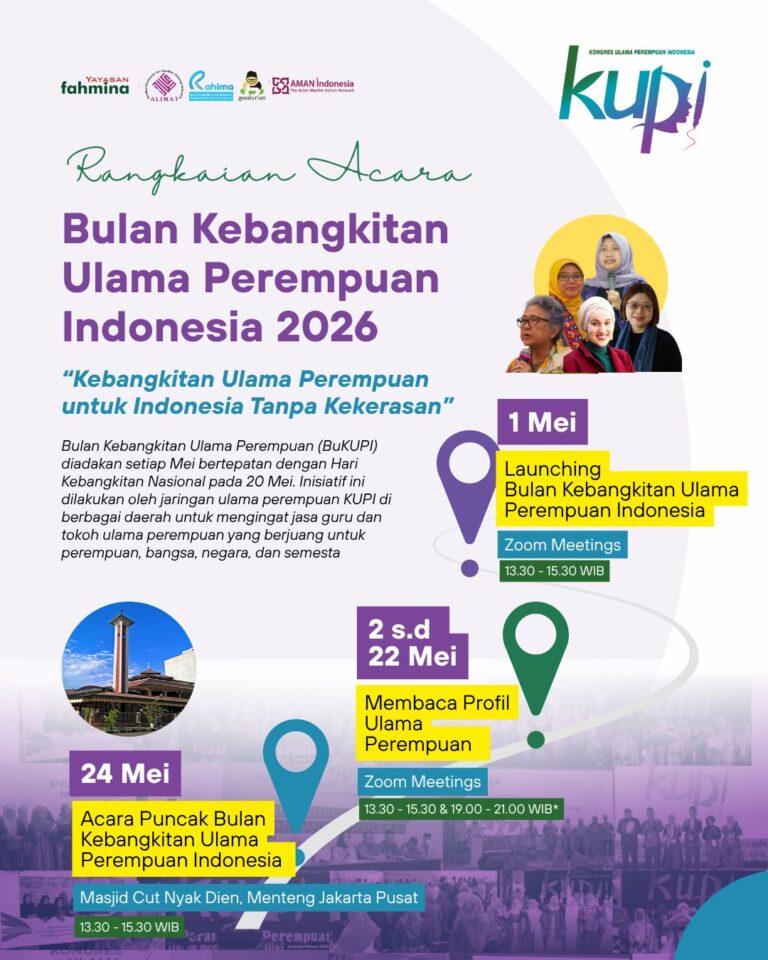 BuKUPI 2026 Hadirkan Puluhan Sosok Ulama Perempuan, Perkuat Gerakan Indonesia tanpa Kekerasan
